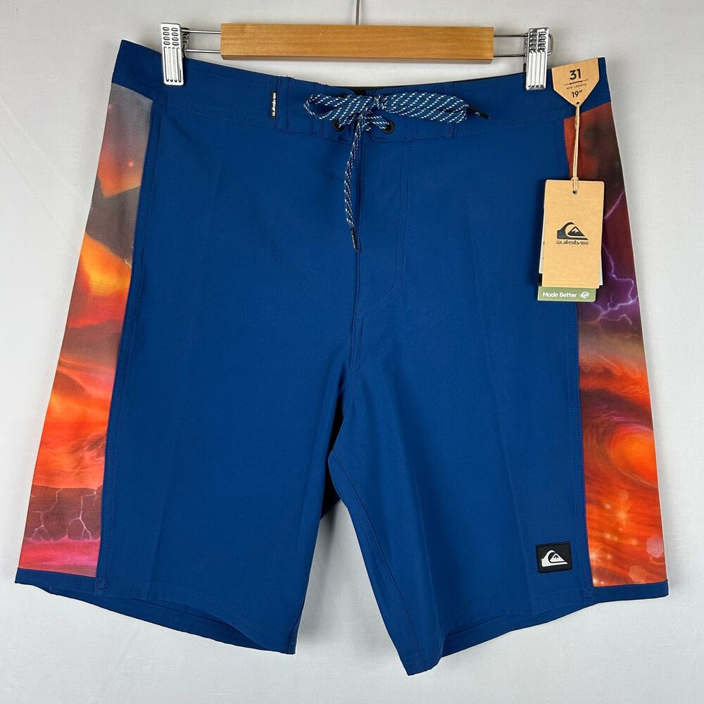 Quiksilver Surfsilk Arch 19" Board Shorts Navy Blue AQYBS03637 Men's Size 31